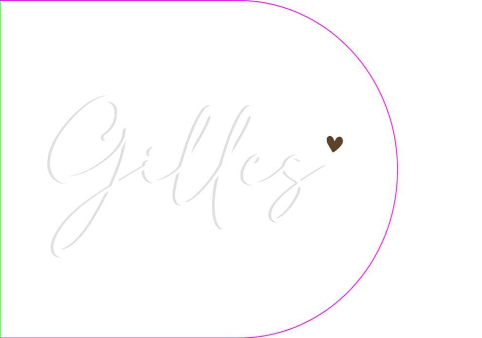 Uniek gevouwen geboortekaartje met reliëf en boogvorm