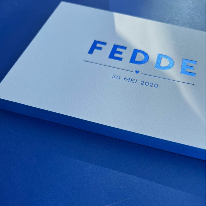 Sample Fedde (zonder kleur op snee)