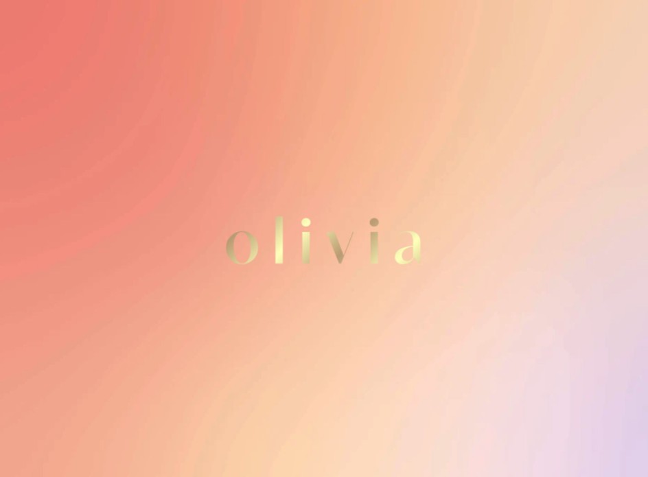 Geboortekaartje kleurverloop met klassieke goudfolie naam