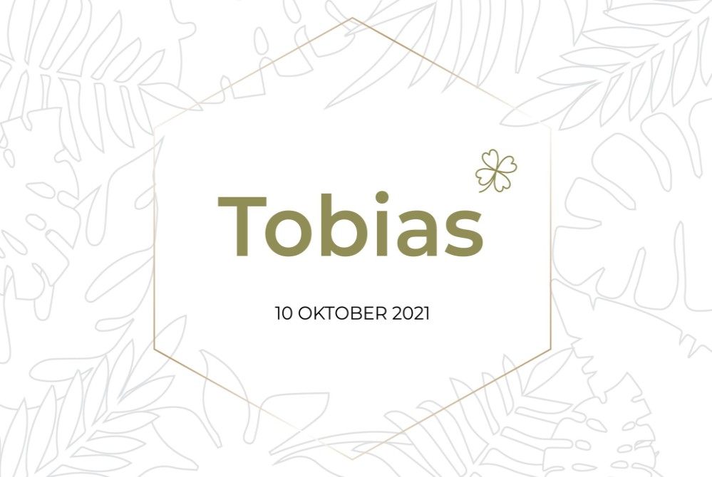 Geboortekaartje stoer voor jongen met blinde druk