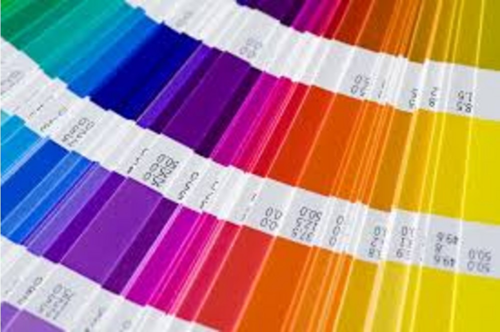 Persoonlijke kleurenstaal van neon inkt