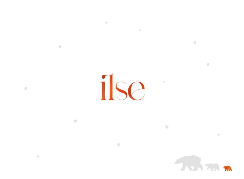 Luxe geboortekaartje meisje met ijsbeertjes uit het papier gedrukt en koperfolie