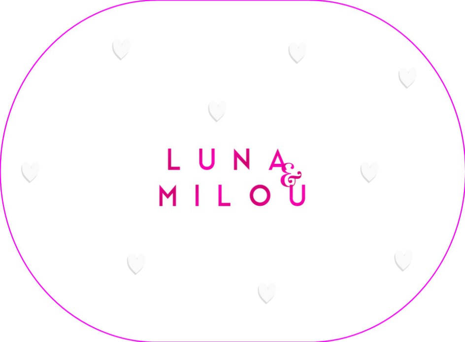 Ovaal geboortekaartje met roze foliedruk en reliëf hartjes voor tweeling meisje