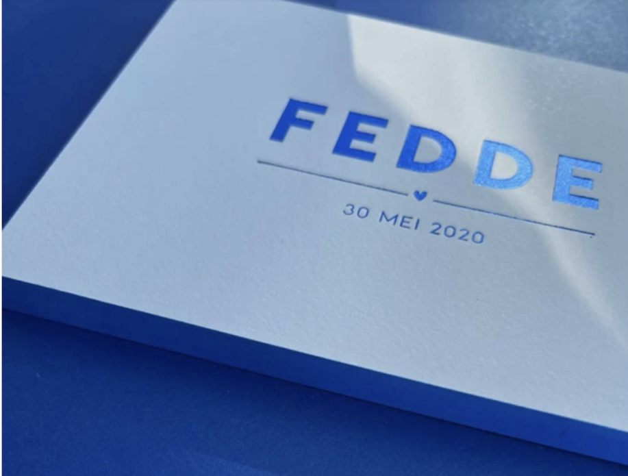 Sample Fedde (zonder kleur op snee)