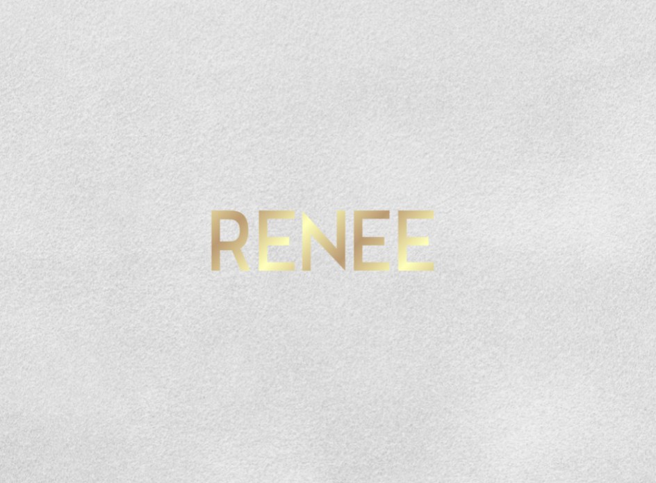 Simplistisch geboortekaartje met écht voelbaar velours