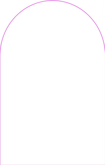 Uniek geboortekaartje met reliëfdruk hartjes en ronde boogvorm