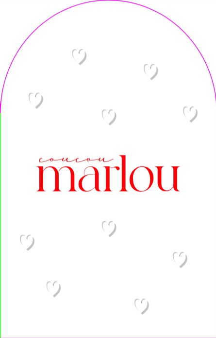 Uniek geboortekaartje met reliëfdruk hartjes en ronde boogvorm