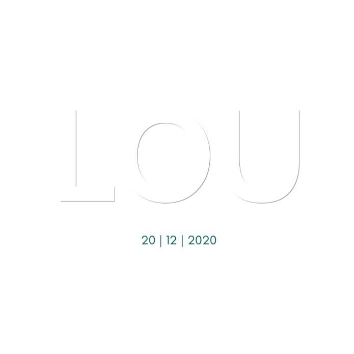 Gender neutraal wit geboortekaartje met preeg