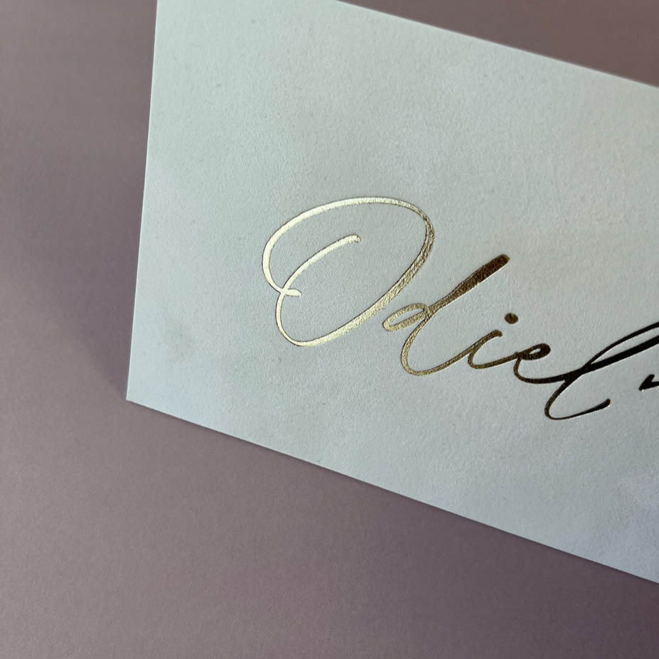 Velvet creme + goudfolie | Ontwerp aangeleverd © by Ateljee Ma-Va/Annelies