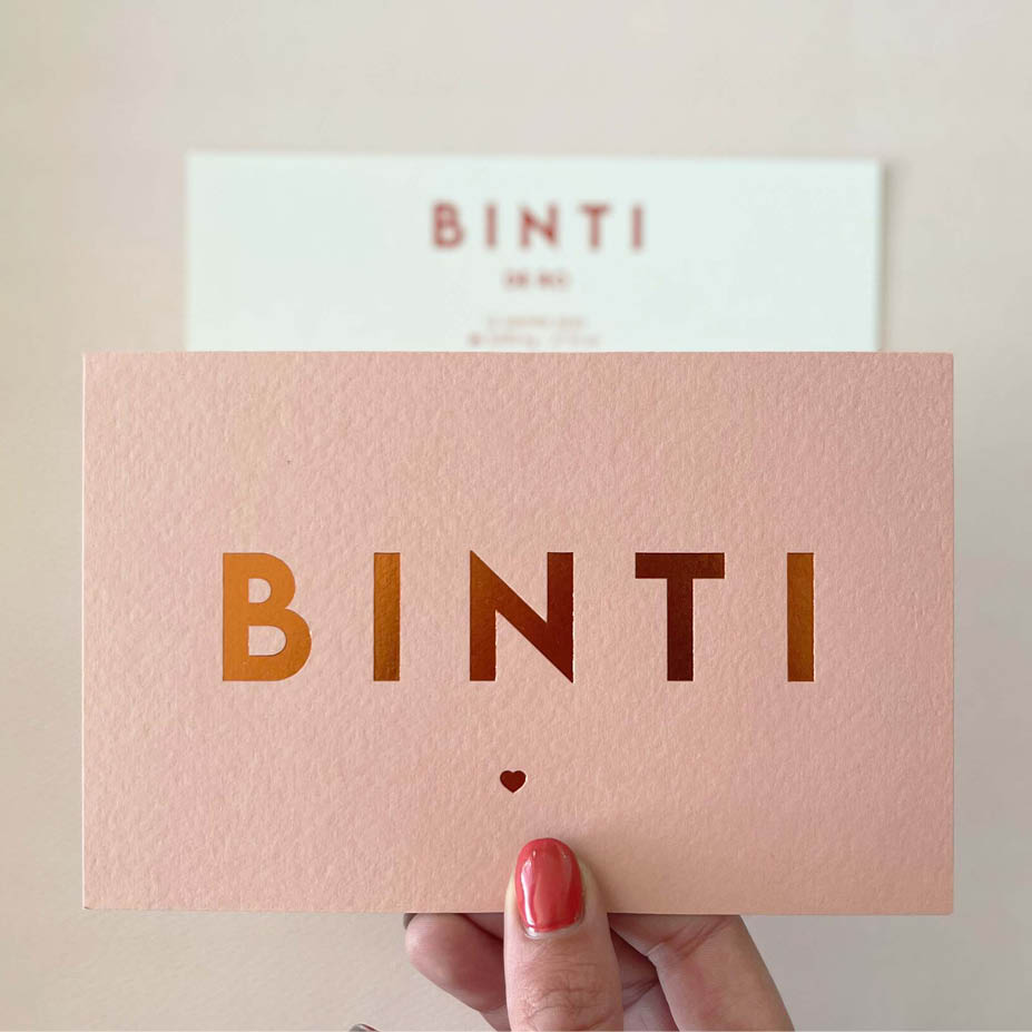 Reliëfpapier + koperfolie | Origineel kaartje Nora